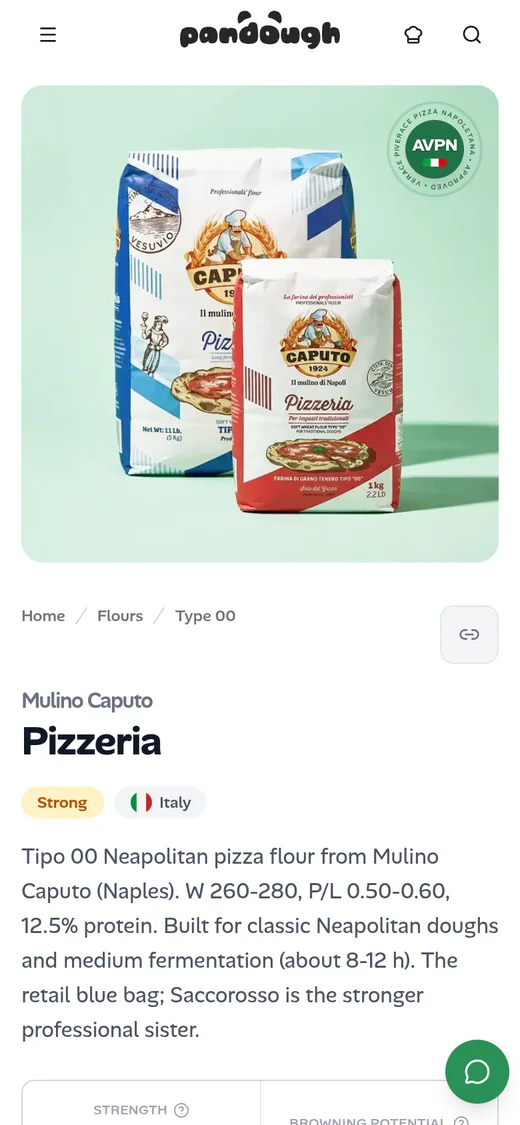 Flour detail: Mulino Caputo Pizzeria